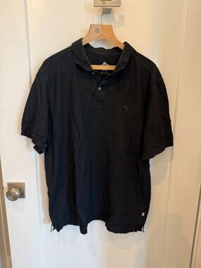 Tommy Bahama Men's XL Black Polo Short Sleeve